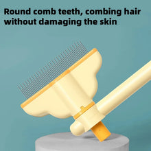 Self Cleaning Pet Hair Removal Comb Gentle Slicker Brush for Dogs Cats Non-Slip Deshedding Grooming Tool for Short Long Hair