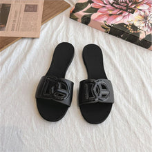 2026 Summer New Women's Flat Flat Comfortable Casual Fashion Versatile Hollow Slippers