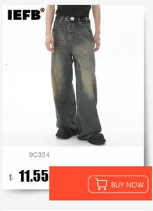 IEFB Summer New Men's Cropped Shorts Minimalist American Casual Wide Leg Pants High End Cotton Twill Soft Basic Bottoms 9X2789