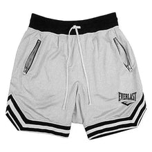 2026 EVERLAST Fitness Sports Basketball Shorts Men's Summer Casual Loose Breathable Mesh Shorts Fashion Hip Hop Sweatpants