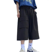 Cool Summer Hip Hop Cargo Shorts for Men's Summer Slim Loose 2026 Ins Hanging Trendy High Street Pants Straight Shorts Men