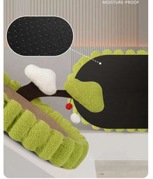 Cat scratch board, cat nest integrated, linen, non shedding, durable, large oval basin, cat claw board, non rotting, round cat