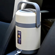 USB Electric Heated Lunch Boxes Stainless Steel Food Warmer Container Thermal Jar for Hot Food Thermal Boxes for Office School