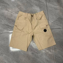 Charge shorts, sports pants, men's slim fit high waisted zipper pocket five quarter pants, casual shorts, outdoor hiking pants