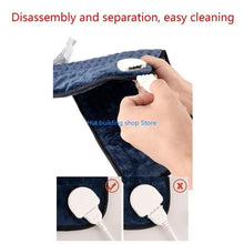 T21C Electric Blanket Throw Heated Blanket Flannel Fast Heating Heating Pad Washable Auto Shut Off Heat Shoulder Wrap