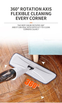 Newest Spray Mop 360° Rotation Reusable Microfiber Pads Cleaner with Refillable Bottle for Home Kitchen Hardwood Floor Cleaning