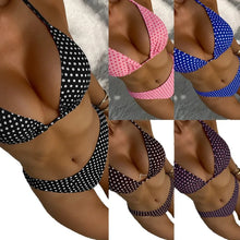 2026 Dot Print High Waisted Two Piece Bikini Set For Women