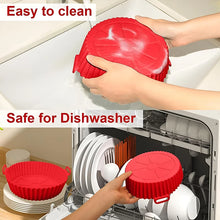 Air Fryer Silicone Tray Baking Mat Fried Basket Liner Pot Holder Grill Pan Replacement Bakeware Pizza Pan for Healthy Cooking
