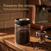 Economic 500ml Vacuum Sealed Jug Coffee Beans Glass Airtight Canister Food Grains Candy Keep Fresh Storage Kitchen Accessories