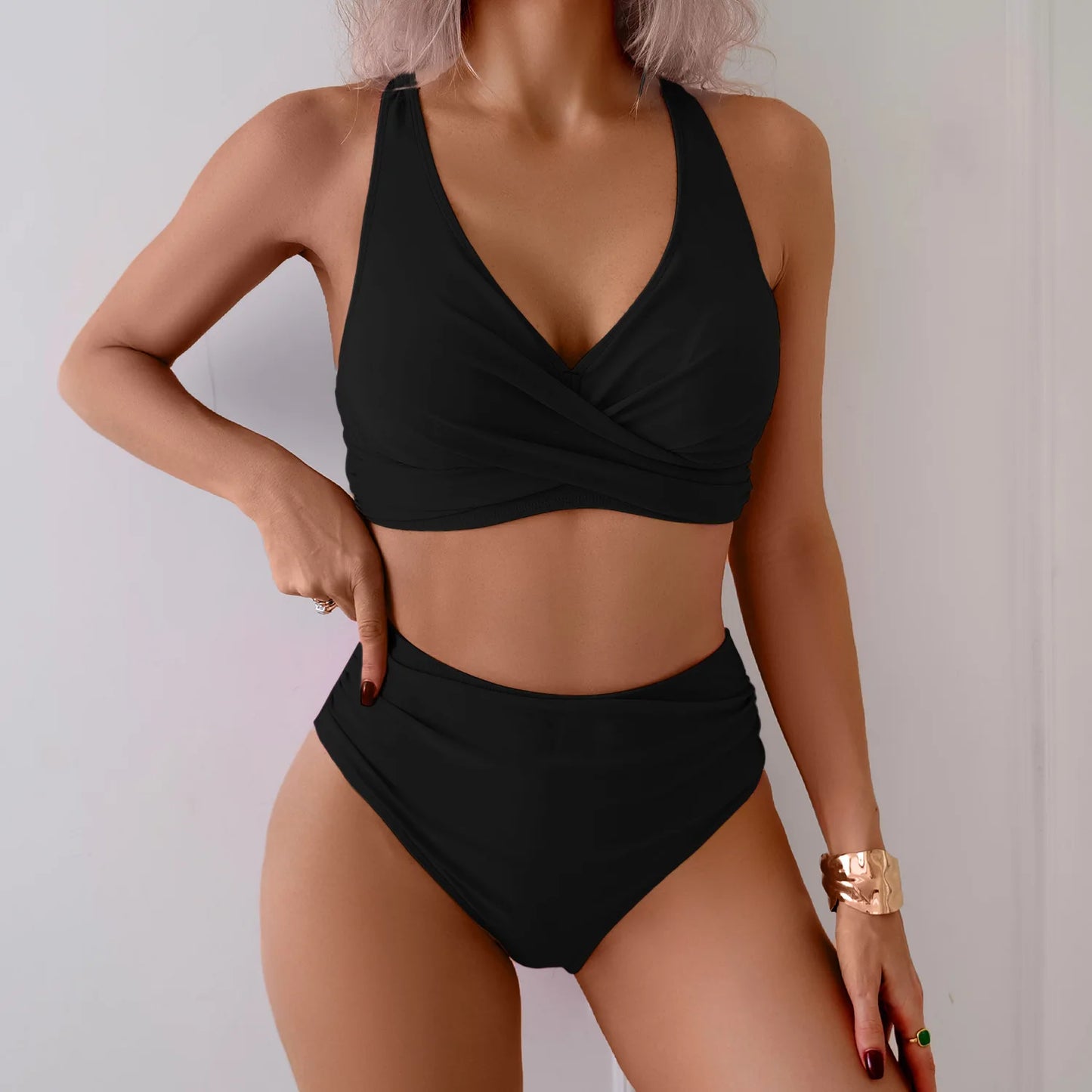 New Sexy Bikinis 2026 Swimsuits Women's Swimwear Push Up Female Beach Swim Wear Bathing Suits High Waist Bikini Set Pool Bather