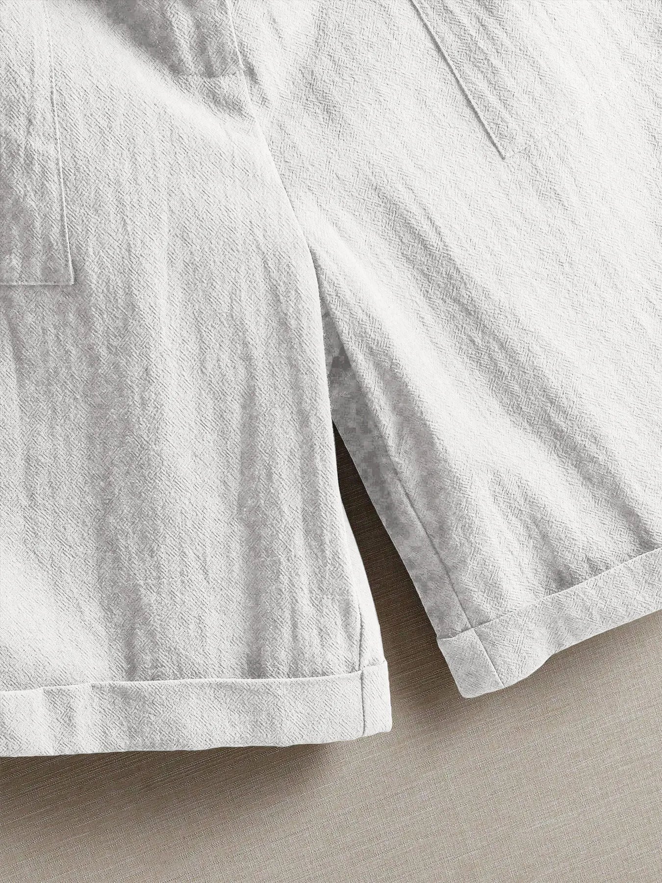 Summer women's thin five-point pants, wide-leg casual straight-leg high-waisted women's pants, fashionable outdoor sports pants