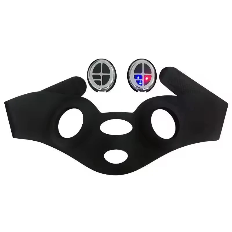 V Face Lifting EMS Facial Mask Red Blue Light Therapy Anti Aging Skin Tightening Firming Beauty Device Rechargeable Tool