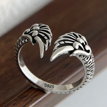 925 Sterling Silver Rings for Women Couple Minimalist Handmade Simple Retro Wing Ring Fine Jewelry Gift Prevent Allergy