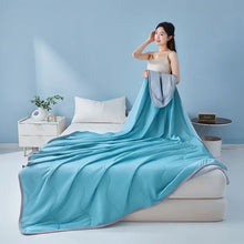 Solid Color Wave Grid Summer Quilt Machine Washable