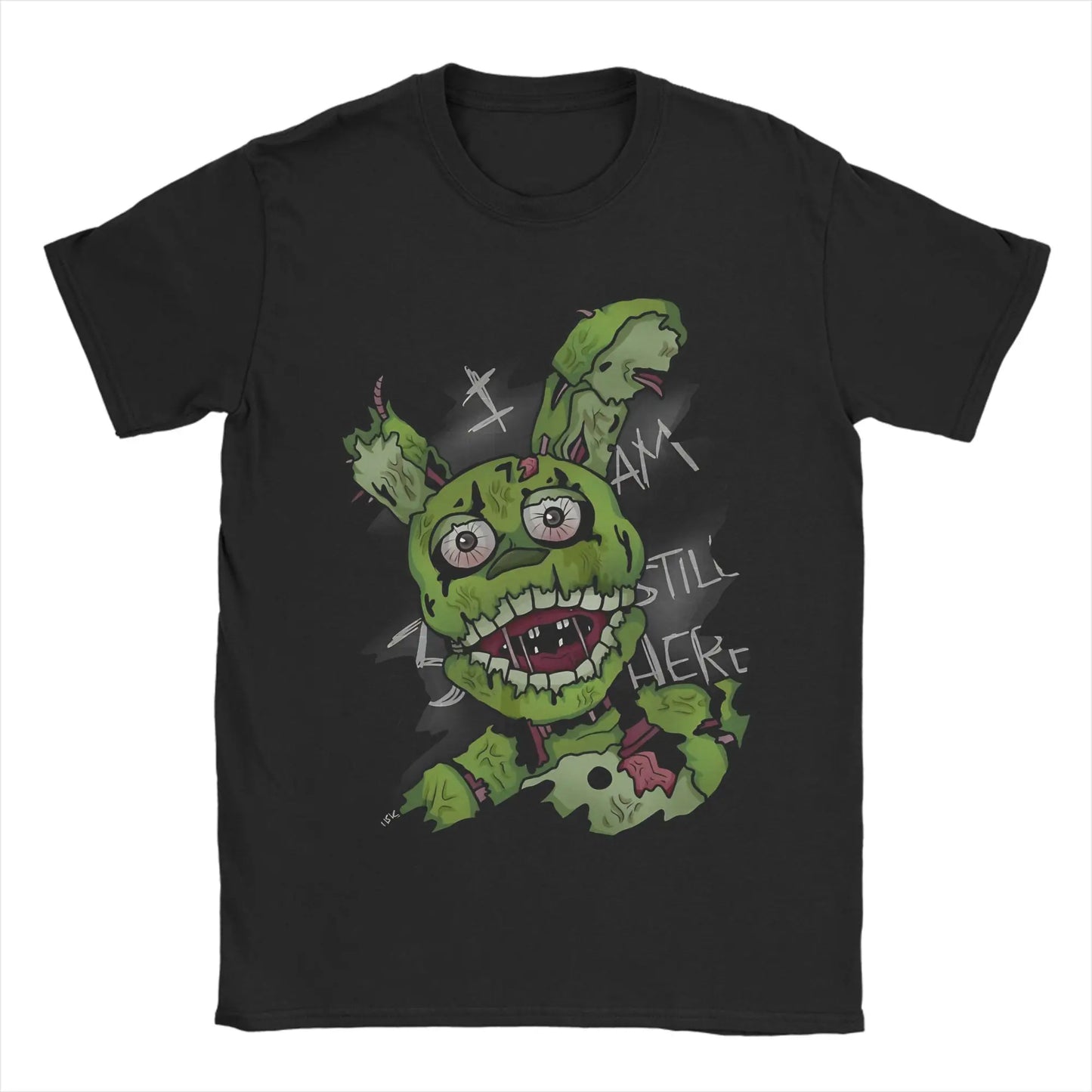 Men's T-Shirt FNAF At Freddys Amazing Cotton Tee Shirt Short Sleeve  T Shirts Crewneck Tops Plus Size