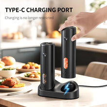 1 pièce/2 pièces mini moulin à poivre automatique rechargeable par USB, moulin à sel et à poivre à mouture réglable pour épices de cuisine