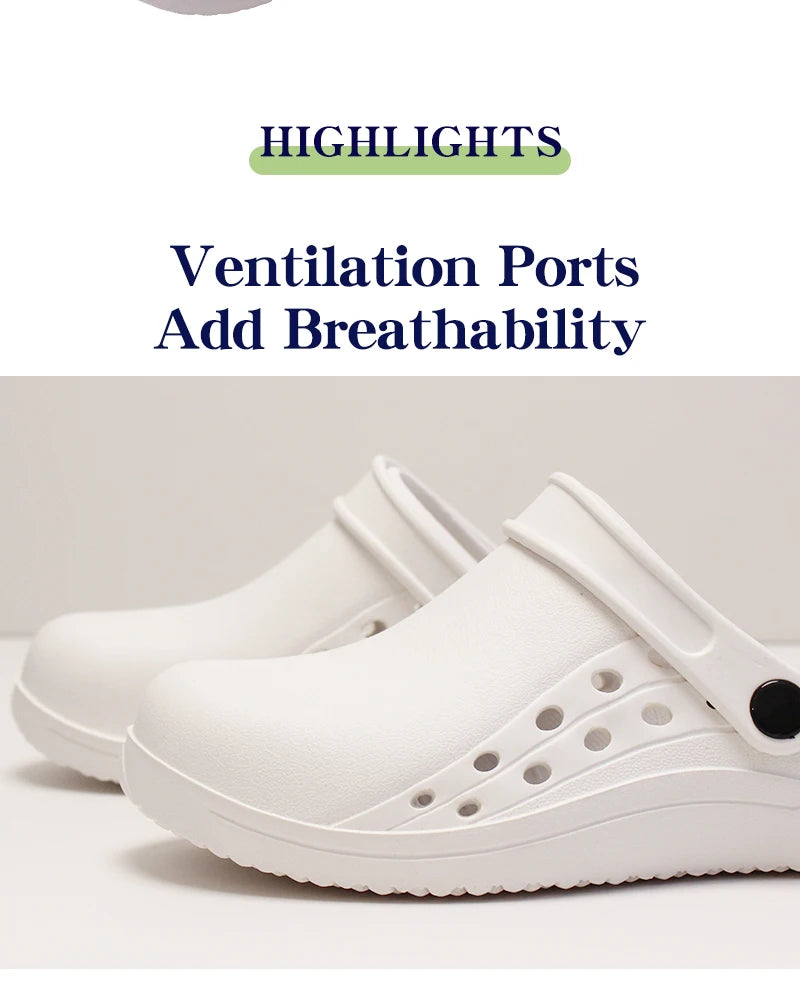 Non-slip Doctor Work Shoes Step-in Medical Clogs Premium Operating Room Shoes EVA Hospital Scrub Clogs Soft Dentist Vet Slippers