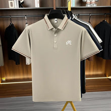 Designer Men's New Seamless Exquisite Print Polo Shirt Cool Short Sleeved Fashion Solid Color T-shirt Business Casual Men's Wear