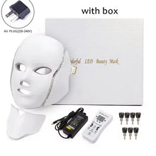 7 Color Light Led Facial Mask Red Light Therapy Photon Face Masks Wrinkle Anti-Acne Tighten Skin Care Beauty Device