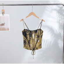Sexy Satin Fish-bone Corset Women Slim Sleeveless Waist-cinching Spaghetti Strap Tank Tops 2026 New Ladies Spring Summer Outwear