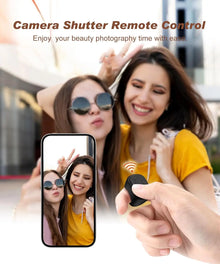Tiktok Scrolling Ring Tiktok Remote Control, Bluetooth Page-Turning Ring Scroll Device for iPhone and Ipad, with Camera Shutter, Short Video and Music Remote Control Functions, Compatible with Ios and Android Phones