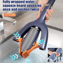 Mini Mop Self Squeeze Mop Powerful Folding Household Clean Tools No Hand Wash Strong Absorbent Mop for Bathroom Kitchen Desktop