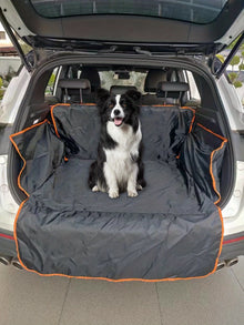 Tapis de coffre de voiture en polyester durable pour animaux - Tapis antidérapant, anti-rayures et facile à nettoyer pour SUV et voitures, tapis de sécurité pour animaux