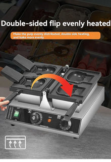 New Ice Cream Cone Kitty Waffle Machine 220V Electric Kitty Cat Bread Waffle Machine Open Mouth Waffle Maker Machine
