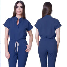 Hot Selling Quick Drying Nurse Stretch Scrubs Sets for Women Summer Sleeves Hospital Nursing Scrubs Uniforms Medical Work Wear