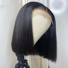 200% Density 13x4 Short Bob Straight Brazilian Remy Hair HD Transparent Lace Full Lace Frontal Wigs 4x4 5x5 Closure Wig 2x6 Lace