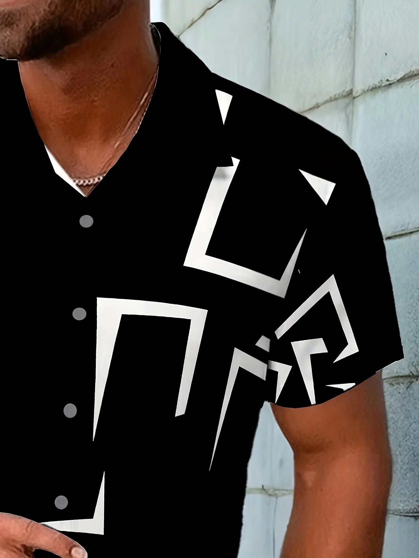 2026 Summer New Style Men's Short-Sleeved Shirt with 3D Patterned Print for Street Casual Fashion Comfortable and Stylish