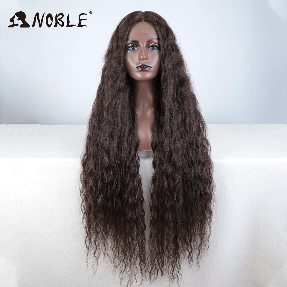 Noble Cosplay 42 Inch Blonde Ombre Synthetic Lace Front Wig