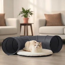 New Foldable Indoor Cat Tunnel Scratch Resistant Soft Cushion Pillow Set Cat Toys Interactive Hide Seek Game Tunnel Pet Supplies