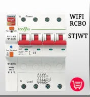 TUYA WIFI Smart Circuit Breaker Energy Meter 1P 16A DIN Rail for Smart Home Wireless Remote Control Smart Switch by APP TONGOU