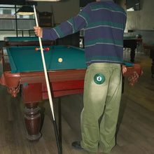 Y2K Matcha Green Baggy Denim Jeans Back Pocket 6 Billiard Ball Embroidery Loose Washed Denim Pants Unisex Streetwear Trousers