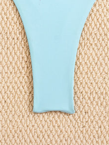 Sky Blue Starfish Thong Bikini Set Push Up Bandeau Two Piece