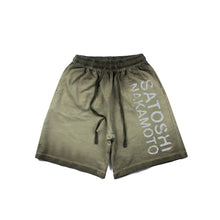 Summer SATOSHI Shorts Vintage Distressed Washed Faded Classic Letter Print Drawstring Pants Hiphop Street Five Point Sweatpants
