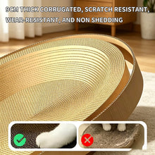 2 In 1 Oval Cat Nest Scratching Pad Wearproof Non Debris Cat Sleeping House For Indoor Cats