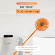 Rotatable Sunflower Household Removable High-rise Cleaning Supplies Round Cleaning Mop with Extension Pole for Wall Ceiling