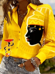 Women's Spring Summer Casual Loose Print Top African Ethnic Female Silhouette Shirt by Mirlaine Univers Women's Spring Summer Casual Loose Print Top African Ethnic Female Silhouette Shirt Mirlaine Univers womens-spring-summer-casual-loose-print-top-african-ethnic-female-silhouette-shirt Women's Spring Summer Casual Loose Print Top African Ethnic Female Silhouette Shirt Mirlaine Univers Women's Spring Summer Casual Loose Print Top African Ethnic Female Silhouette Shirt