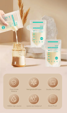 MAMIJOY 10/30Pcs 150/250ML Breast Milk Storage Bag Disposable Capacity Frozen Milk Storage Bag BPA Free MSB05