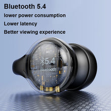 New Bluetooth Earphones Mirror-Style Digital Display Soft Silicone Ear Clip Wireless Headphone HD Noise Reduction Sports Headset