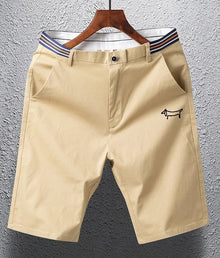 Summer Men's Cotton Golf Shorts Loose Fit Breathable Casual