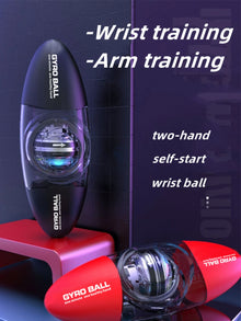 Autostart Gyro Power Ball with Color LED Light Hand Strengthener Wrist Exerciser for Grip Strength Muscle Relaxation Gyroscope