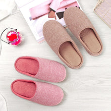 House Plush Soft Cotton Slippers Winter Indoor Women Slippers Non-slip Floor Shoes Home Slippers Women Slides for Bedroom