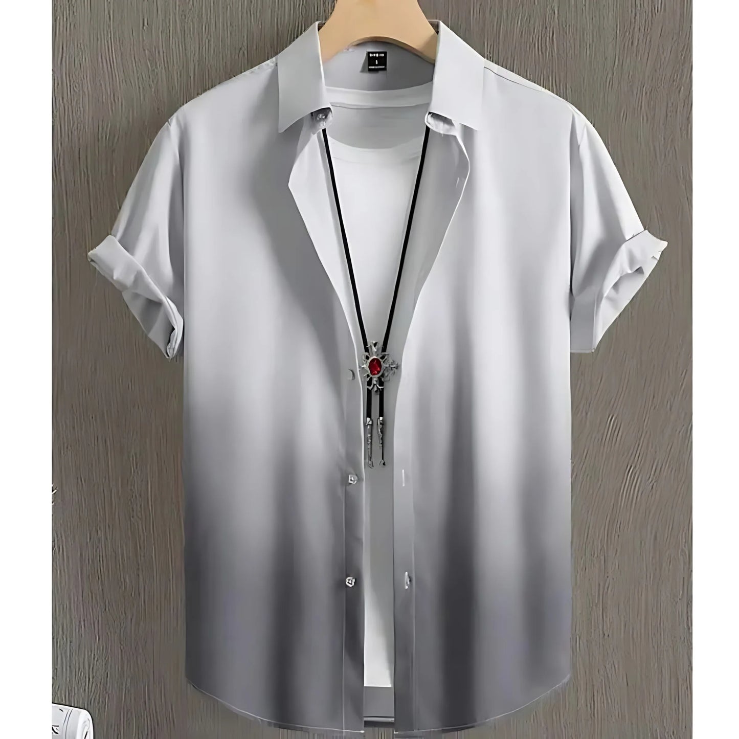 2026 Summer New Style Men's Short-Sleeved Shirt with 3D Pattern Printing for Street Casual Fashion Comfortable and Soft