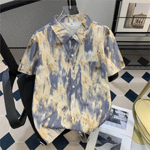 T-shirt décontracté pour homme 2026, manches courtes, haut pour homme, style quotidien, polyvalent, imprimé dégradé