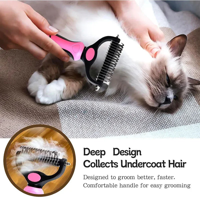 Brosse de toilettage autonettoyante pour chiens et chats, peigne démêlant pour animaux de compagnie