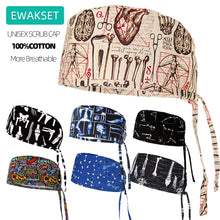 Cotton Unisex Scrub Cap with Sweatband Adjustable Surgical Cap for Women Men Doctor Nurse Clinic Hospital orthopedics Hat