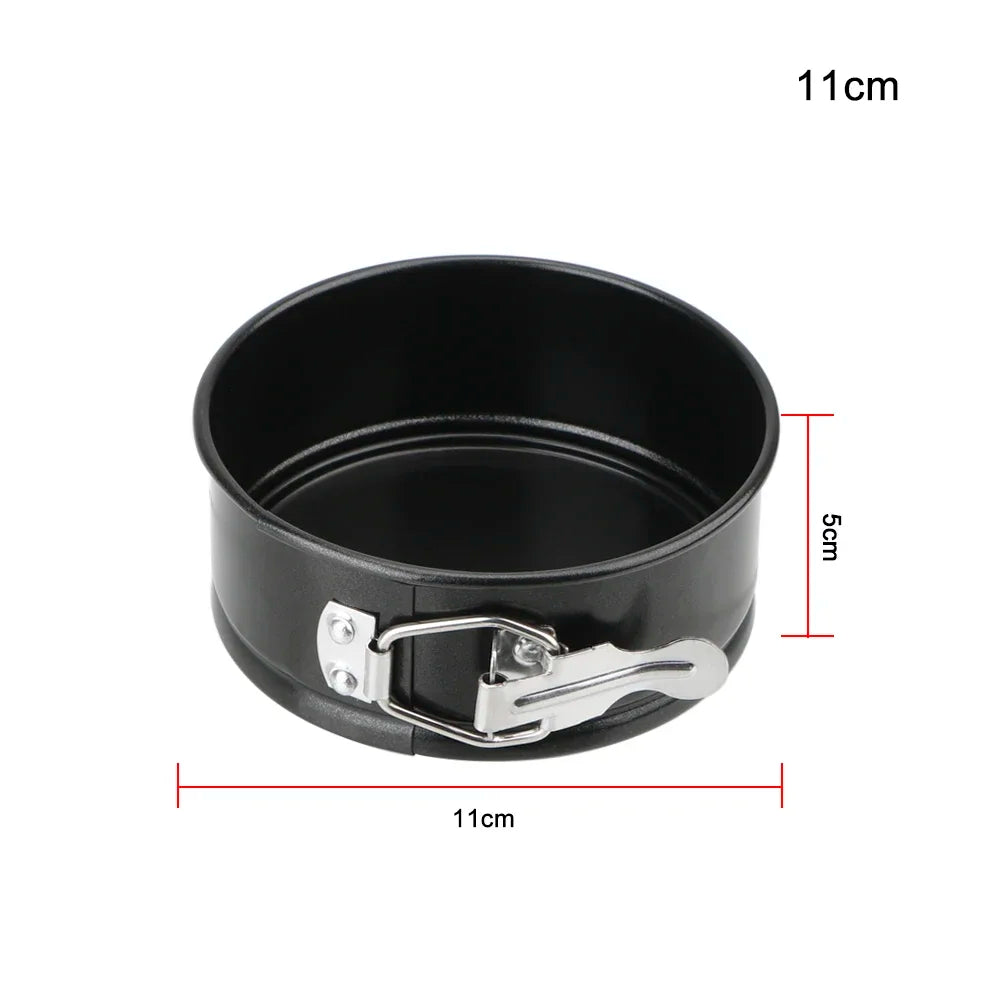 Removable Bottom Non-Stick Metal Bake Mould Round Cake Pan Bakeware  Carbon Steel Cakes Molds Kitchen Accessories